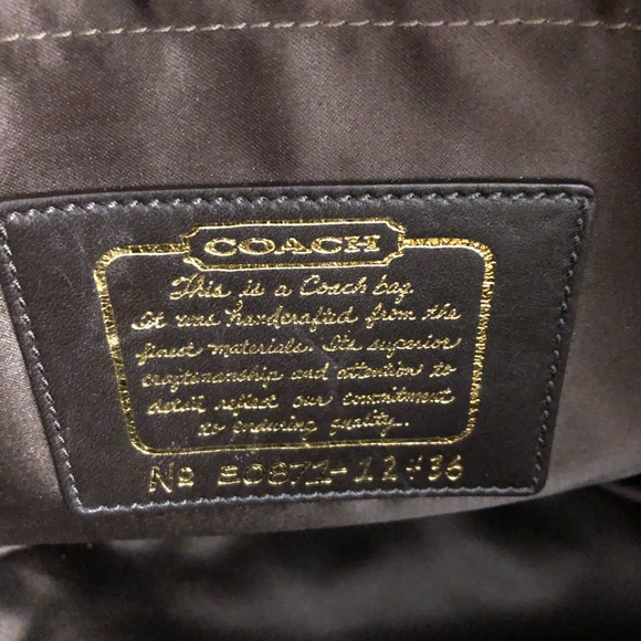 Coach Signature Stripe Large tote - Picture 5 of 8